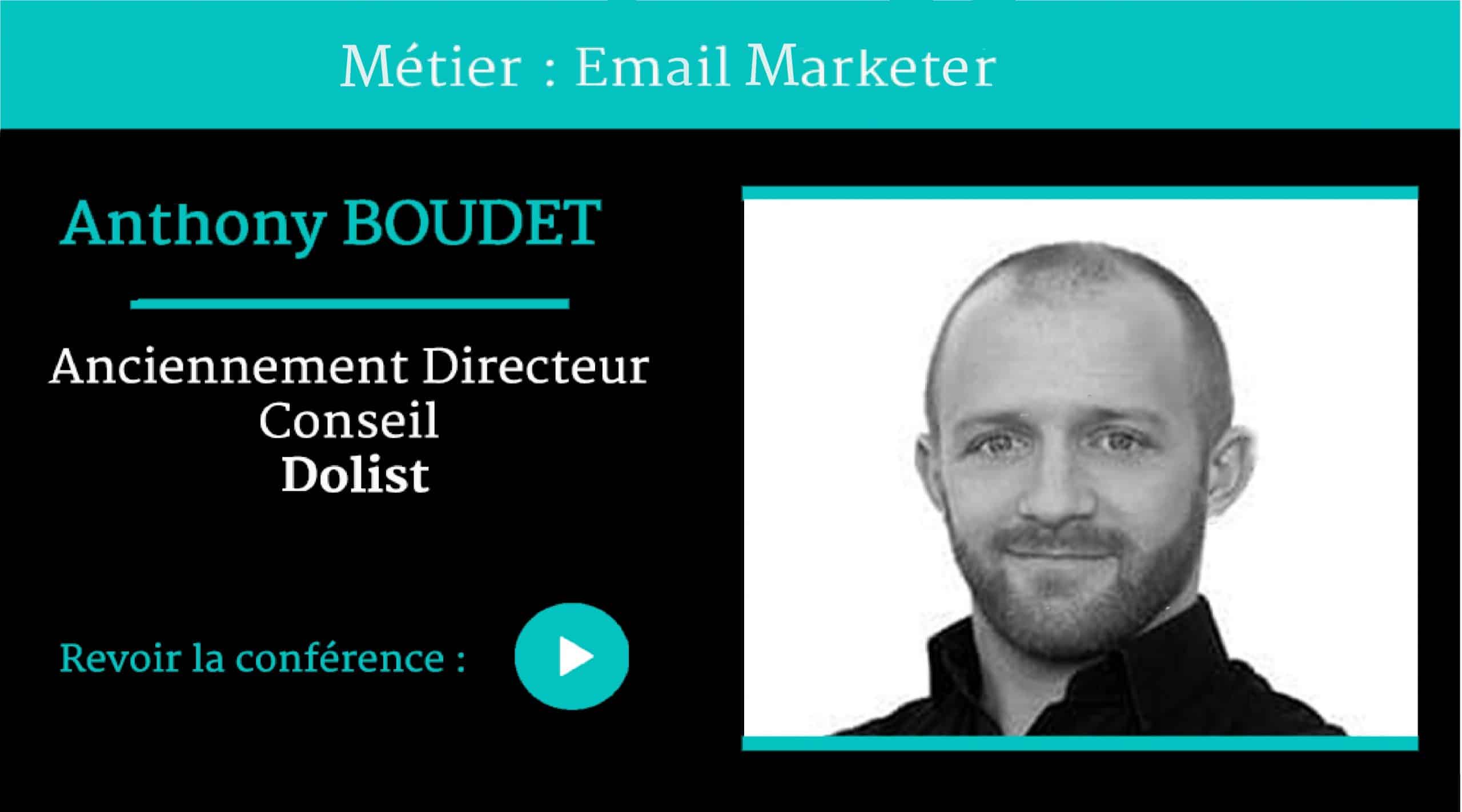 Métier Email MARKETER, conférence par Anthony BOUDET ,pour Naïas – National Institute of Advertising Strategy