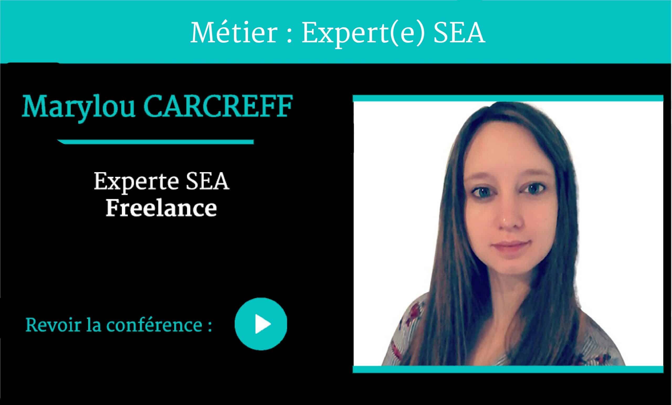 Métier Expert SEA conférence par Marylou CARCREFF pour Naïas – National Institute of Advertising Strategy