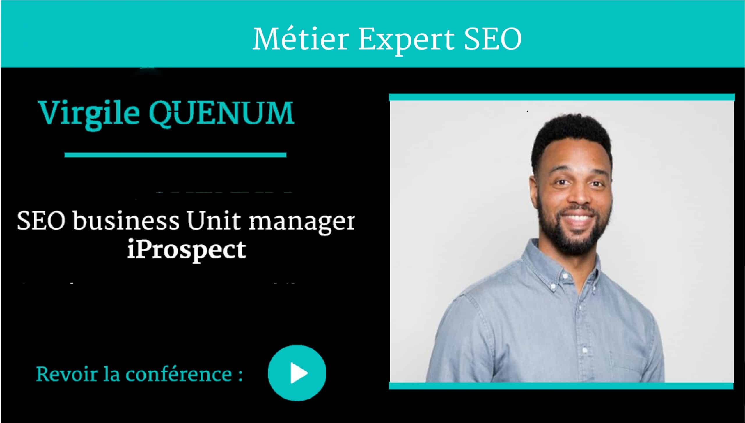 Métier Expert SEO conférence Virgile QUENUM pour Naïas – National Institute of Advertising Strategy